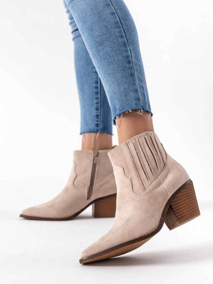 Beige ankle boots Dallas