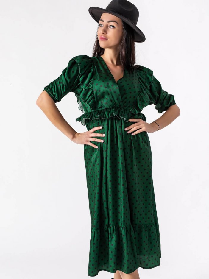 Zelené šaty Adrienne