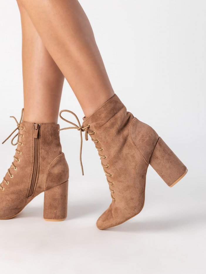 Claire's brown ankle boots