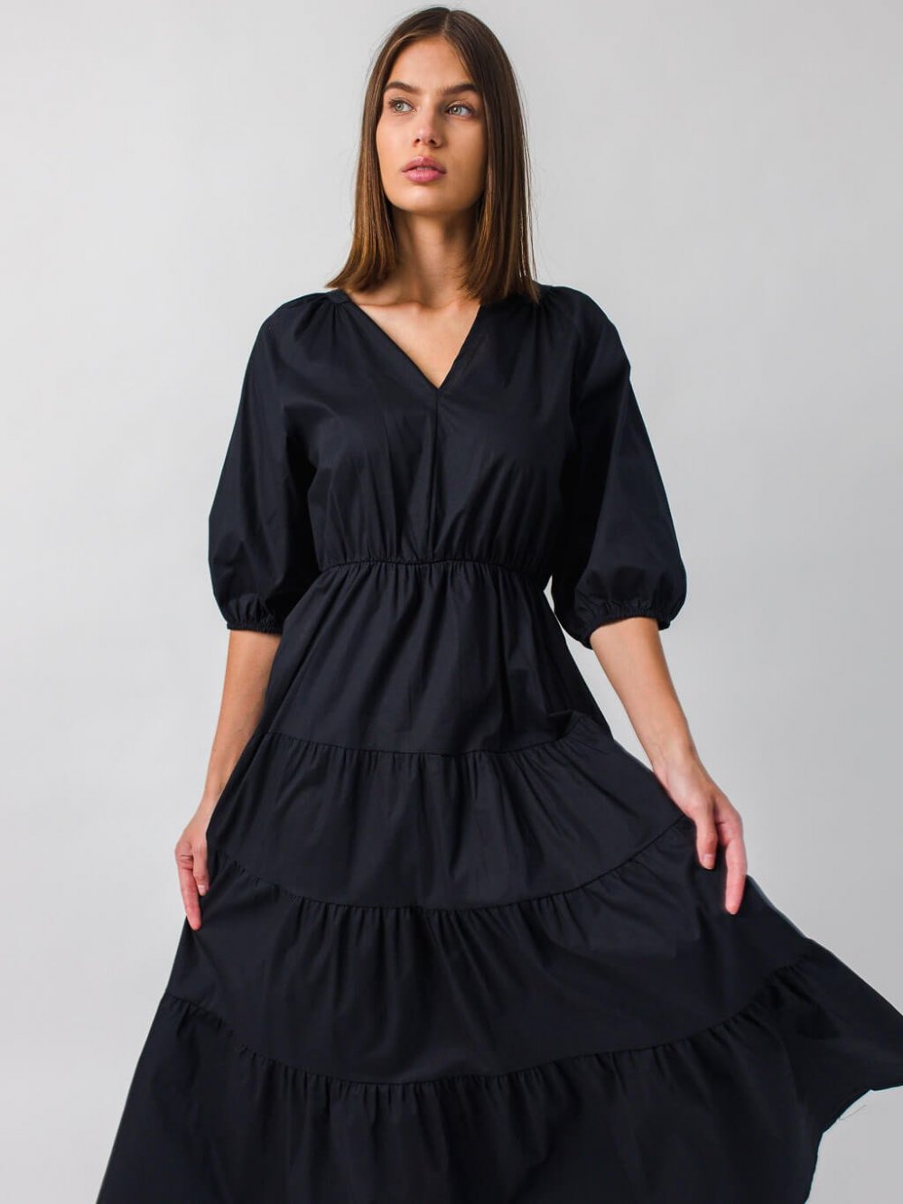 Čierne šaty Anasia