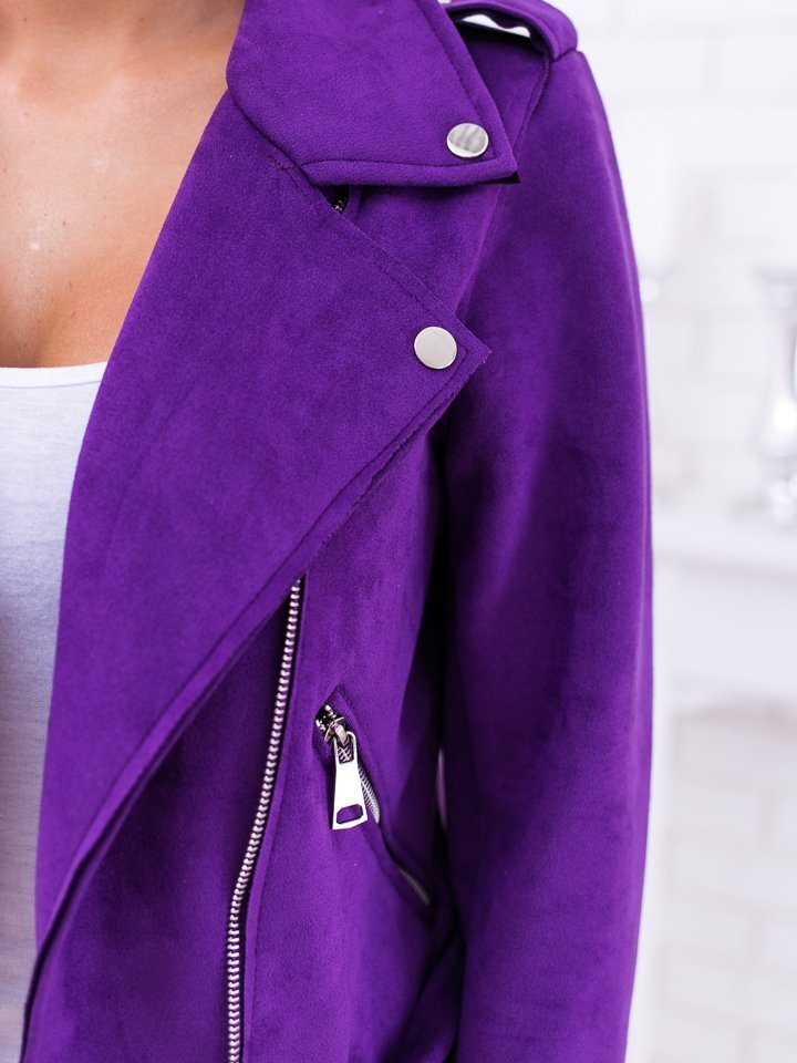 Purple sale suede jacket