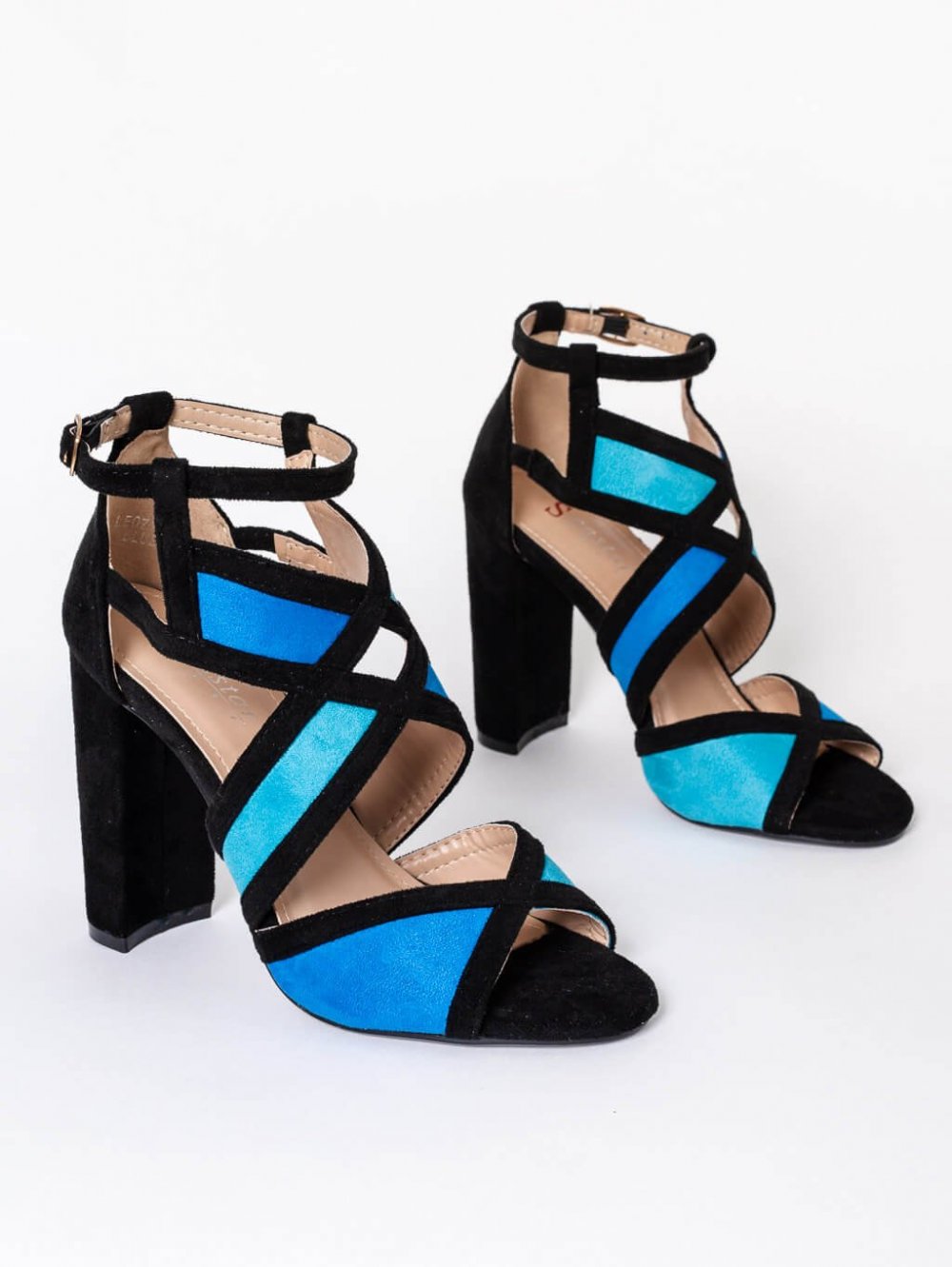 Černo-modré sandály Tina