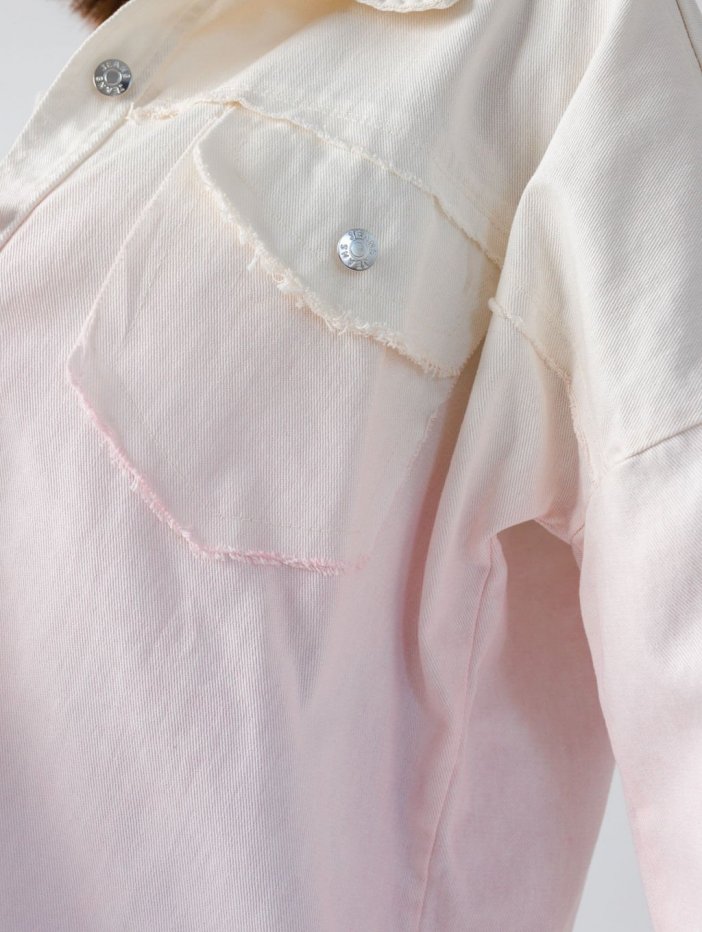 Bílo-růžová bunda Rohita