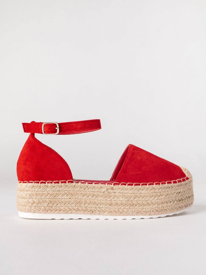 Červené sandále Evelyn