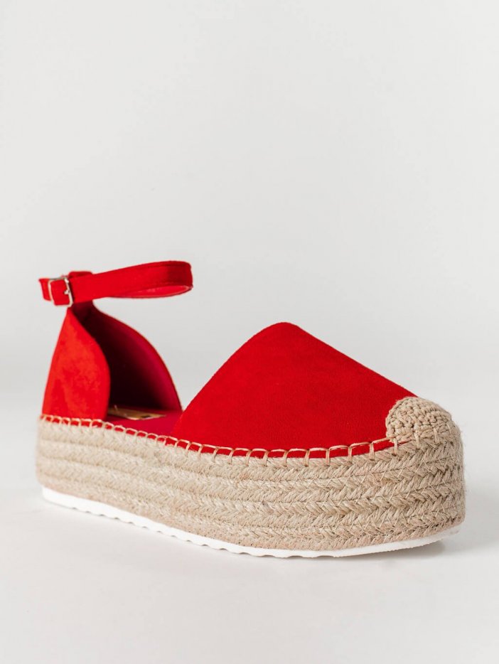 Červené sandály Evelyn