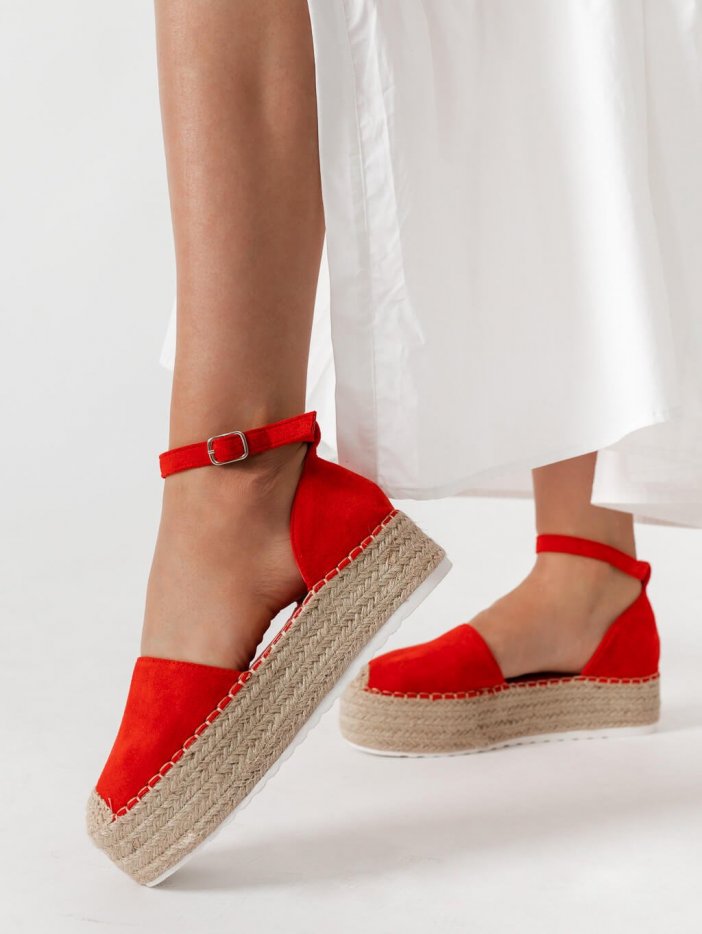 Červené sandály Evelyn