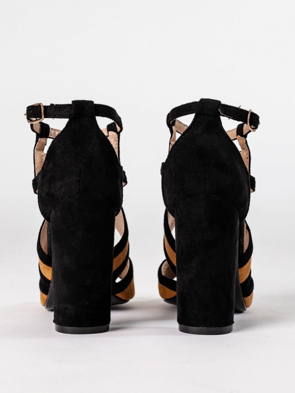 Černo-hnědé sandály Tina