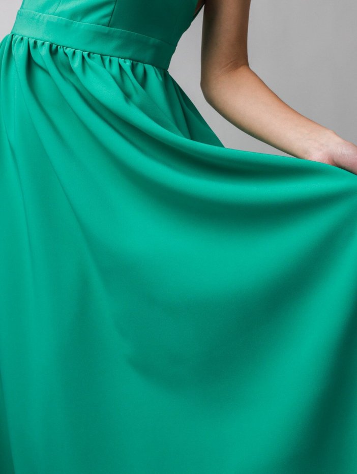 Zelené dlouhé společenské šaty Megan