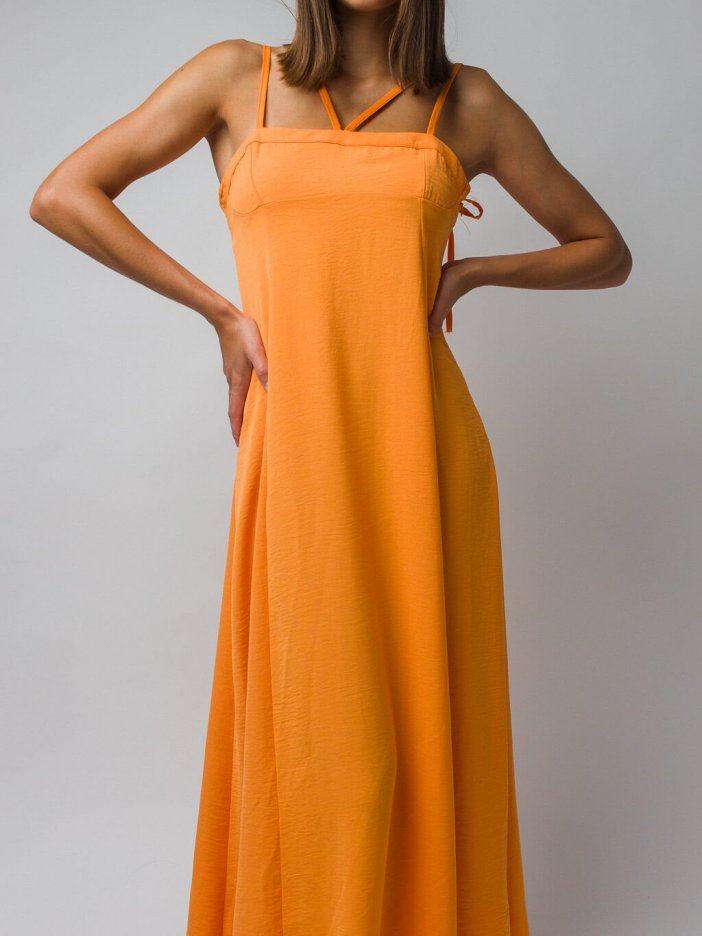 Oranžové šaty Argie