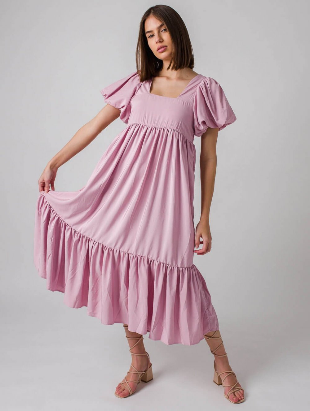 Růžové šaty Dell