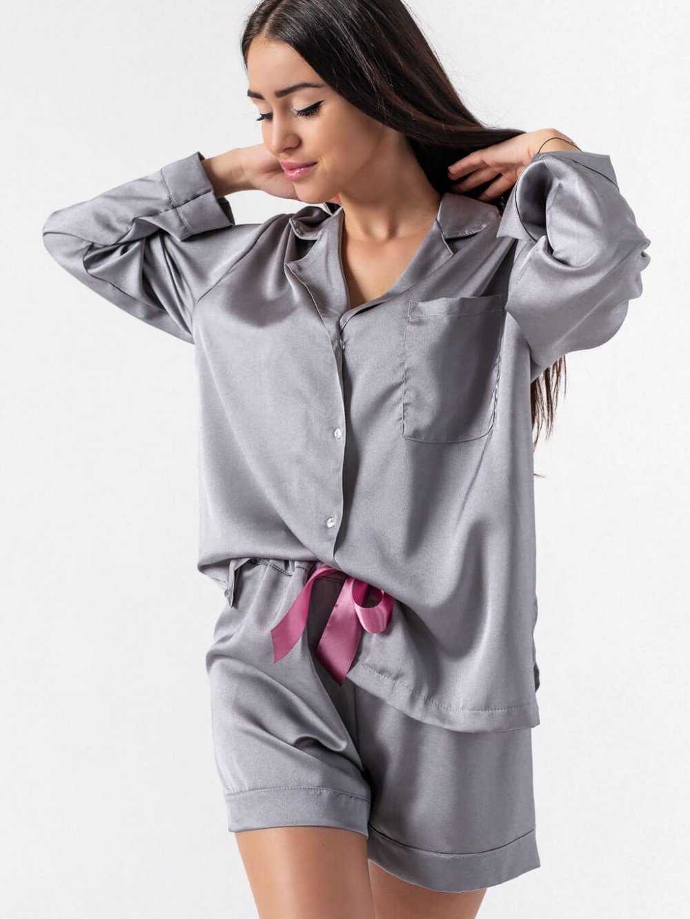 Sivé pyžamo Chantal