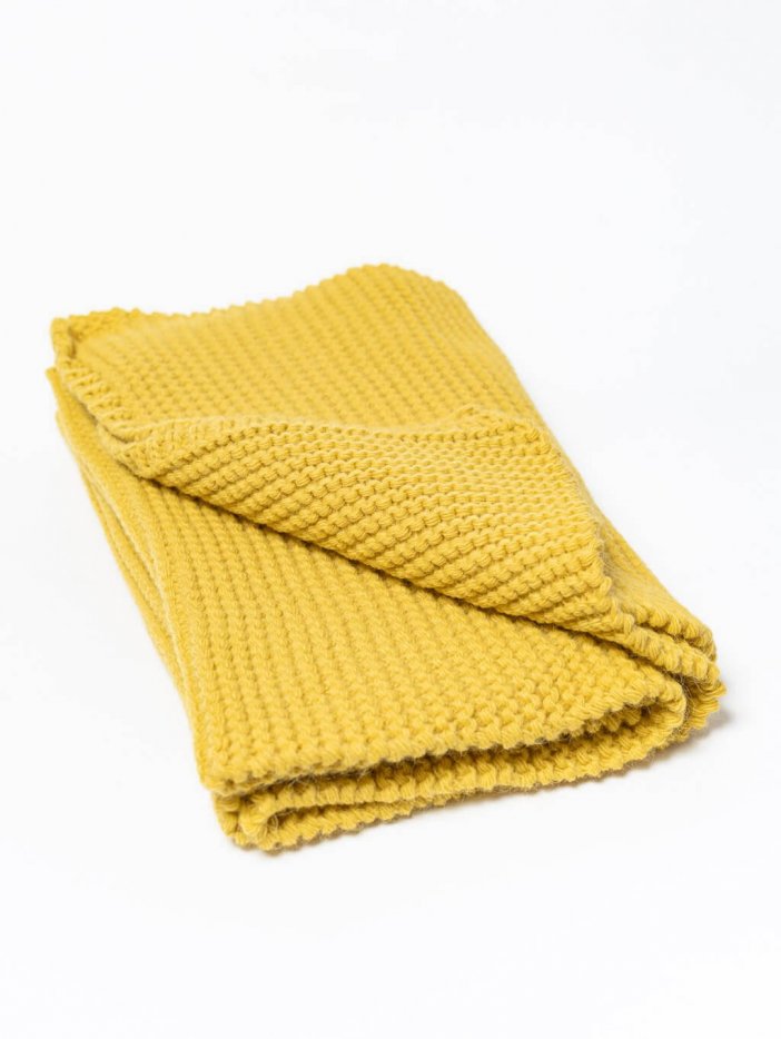 Yellow knitted scarf Larissa
