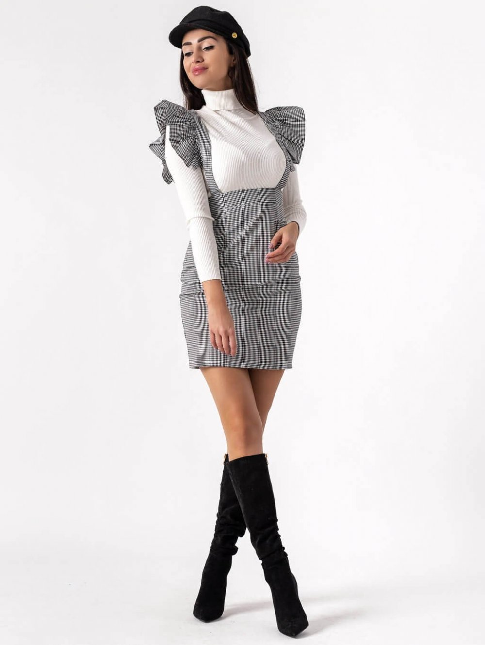 Čierno-biela sukňa Lara