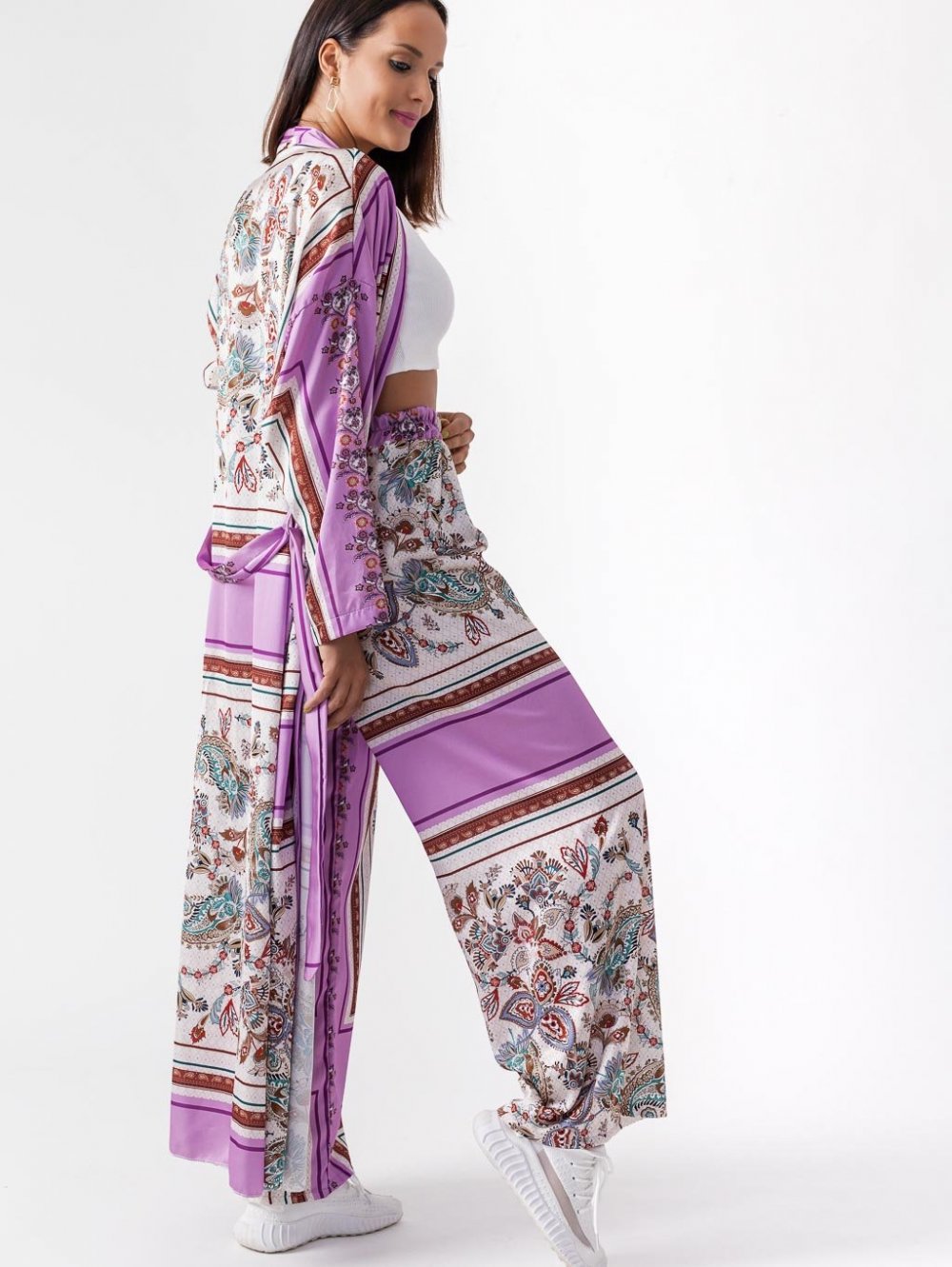Fialový kimonový komplet Yaell