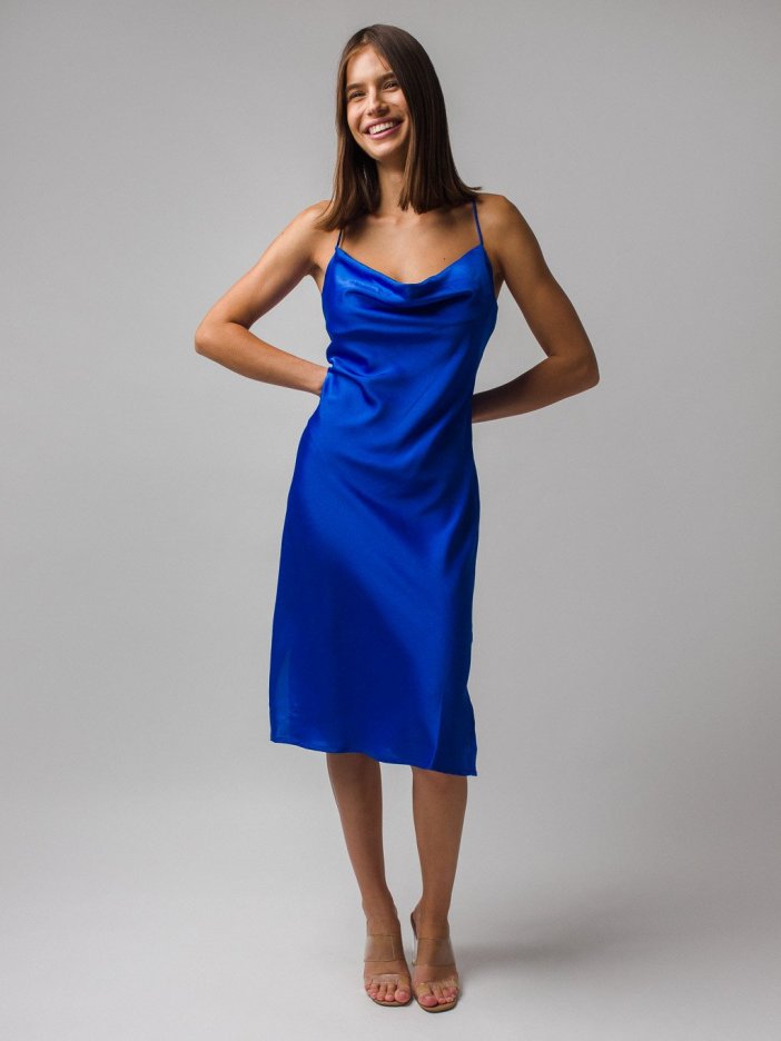 Modré šaty Shanti