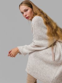 Béžové pletené šaty Nessy