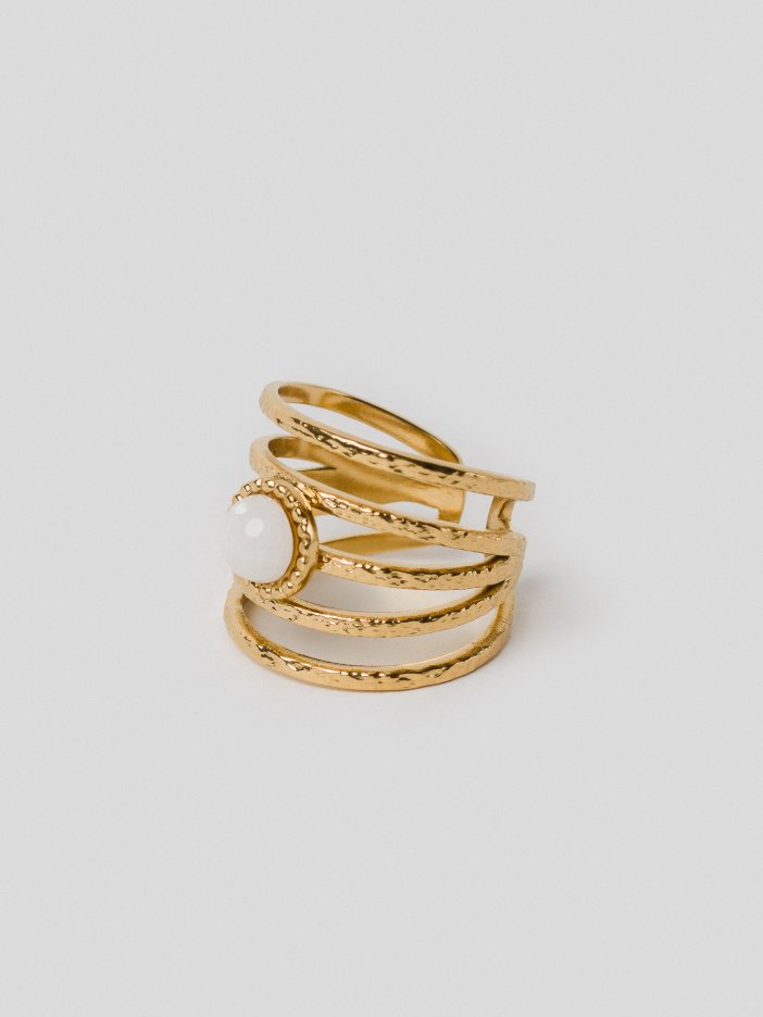 Bielo-zlatý prsteň Isaro