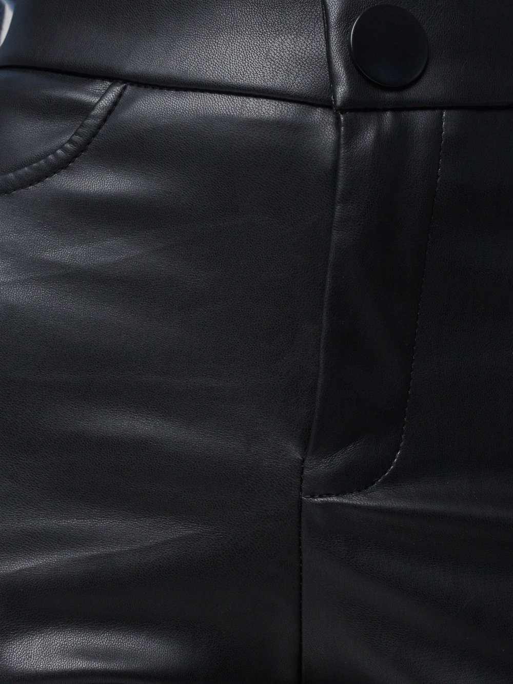 Čierne kožené nohavice Keonie