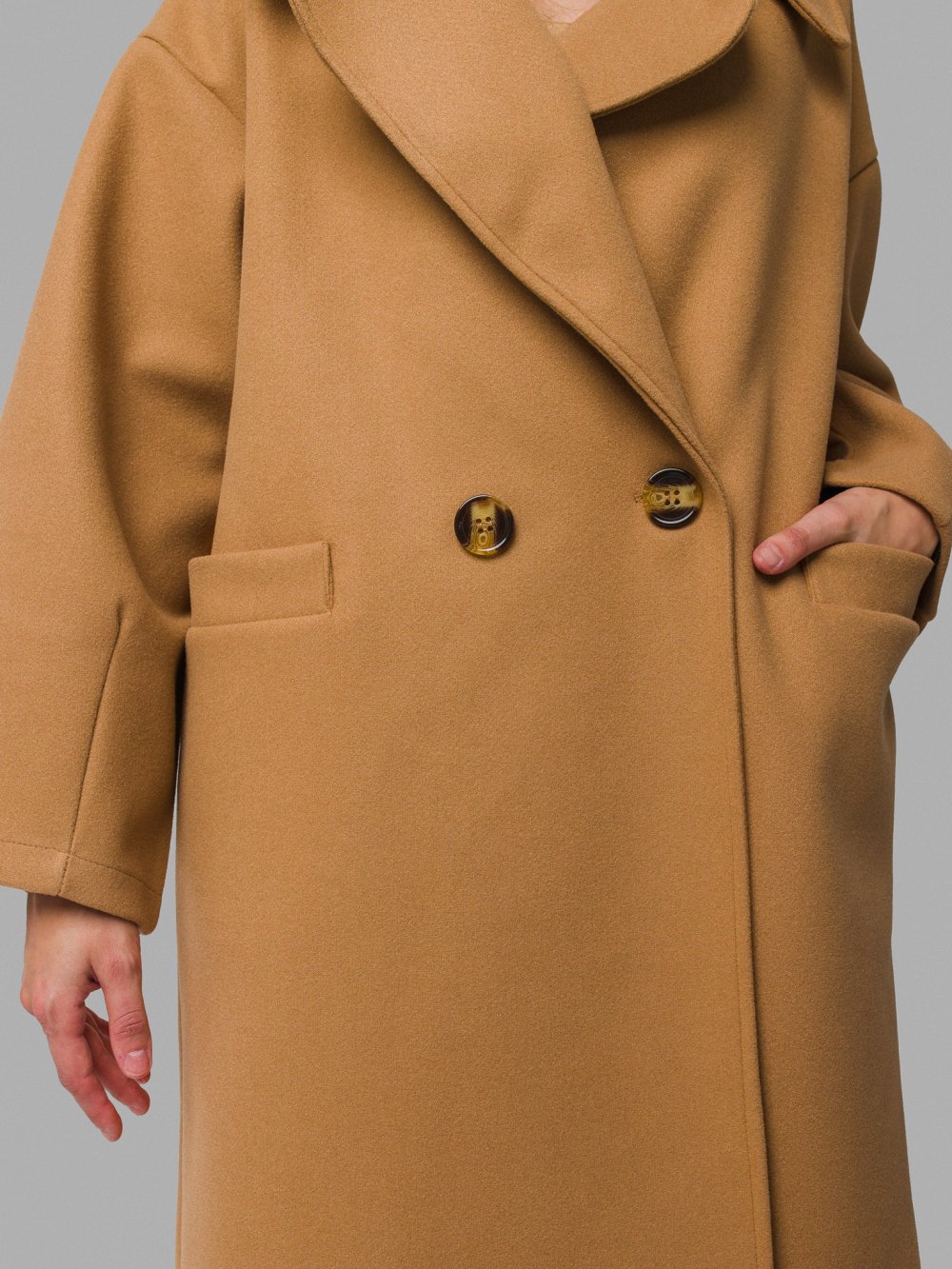 Hnedý kabát Cleo