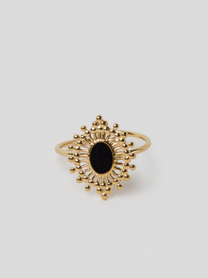 Zlato-černý prsten Orient
