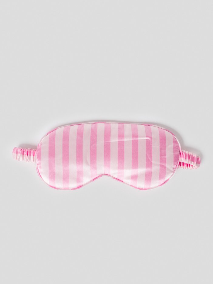 Pink striped sleeping eye mask Sleepy