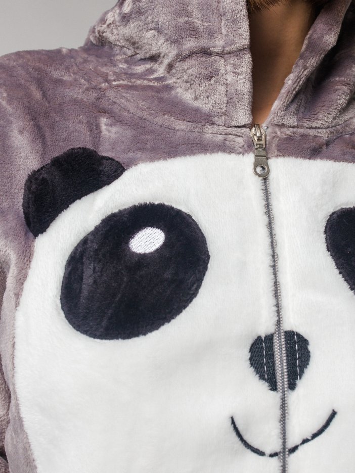 Šedé pyžamo Panda