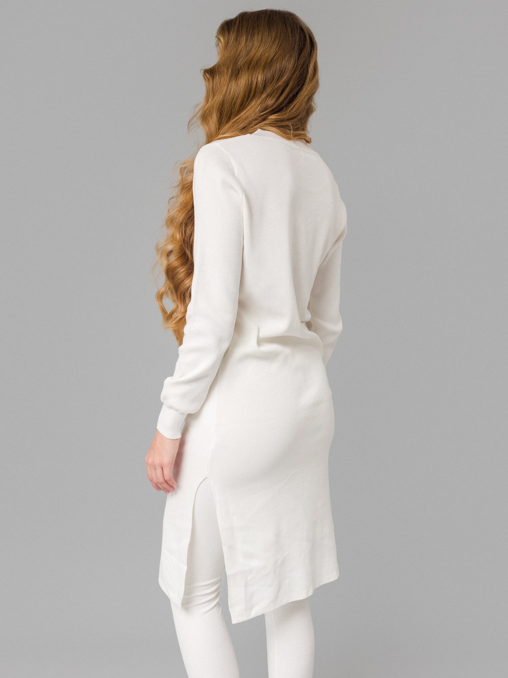 Biele úpletové šaty Sarah