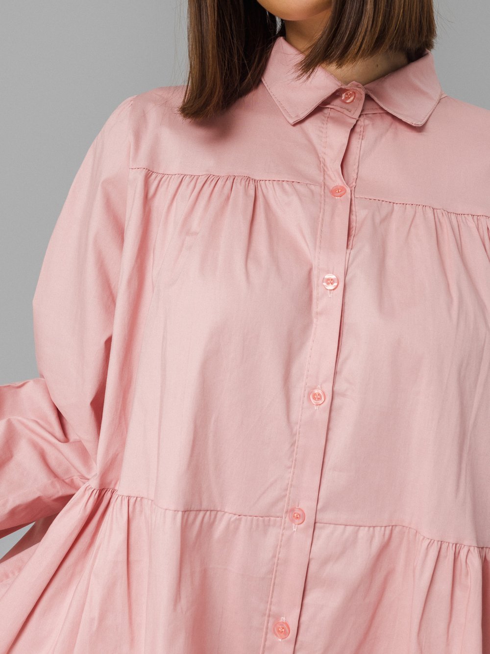 Růžové košilové šaty Daniele