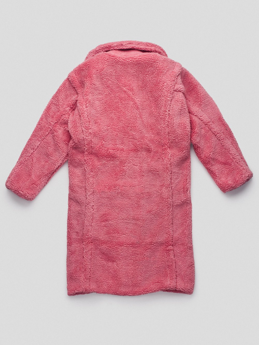 Růžový teddy kabát Sebastian