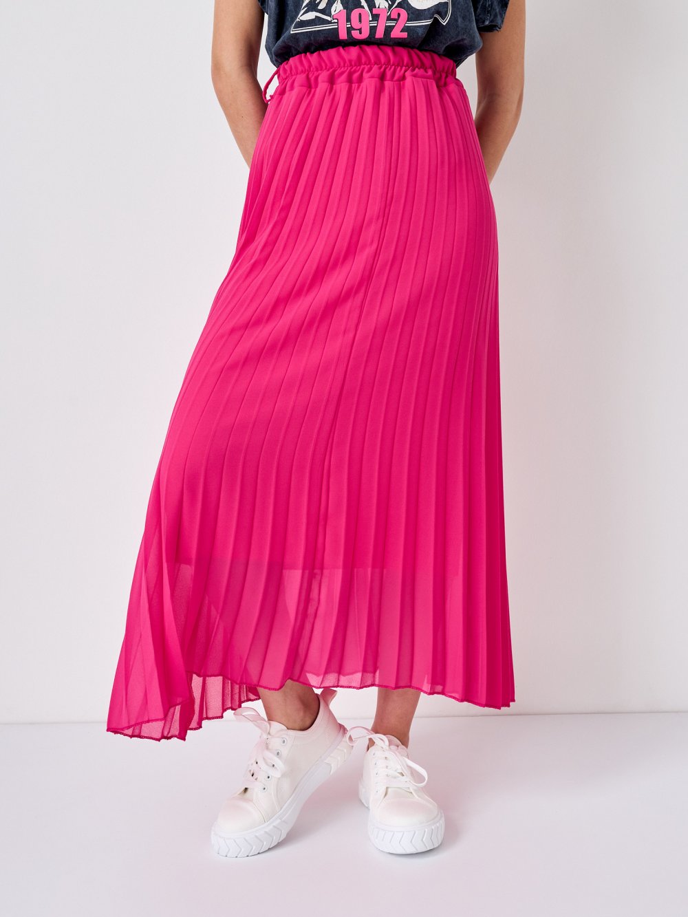 Ružová plisovaná sukňa Alexis