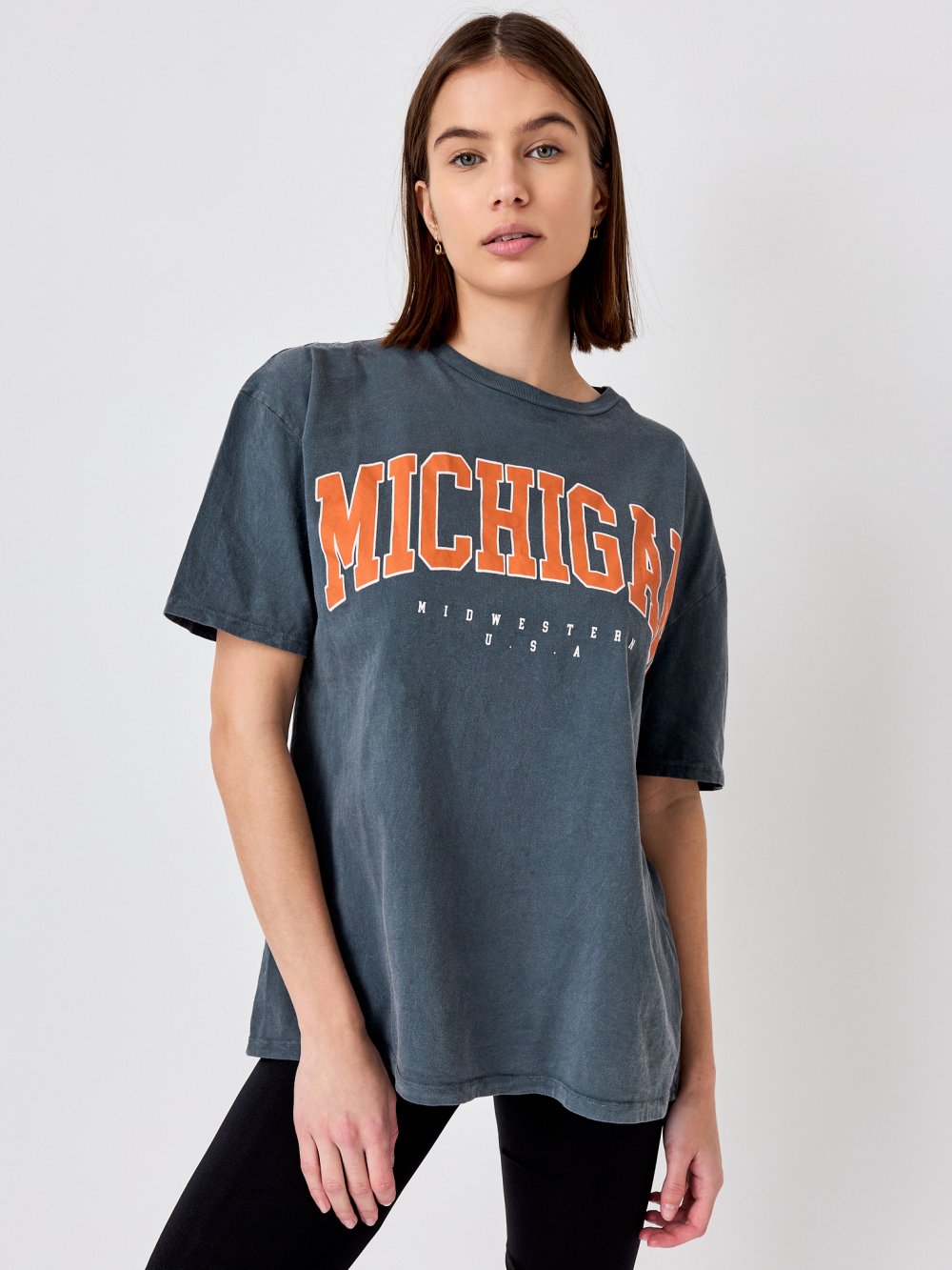 Sivé tričko Michigan