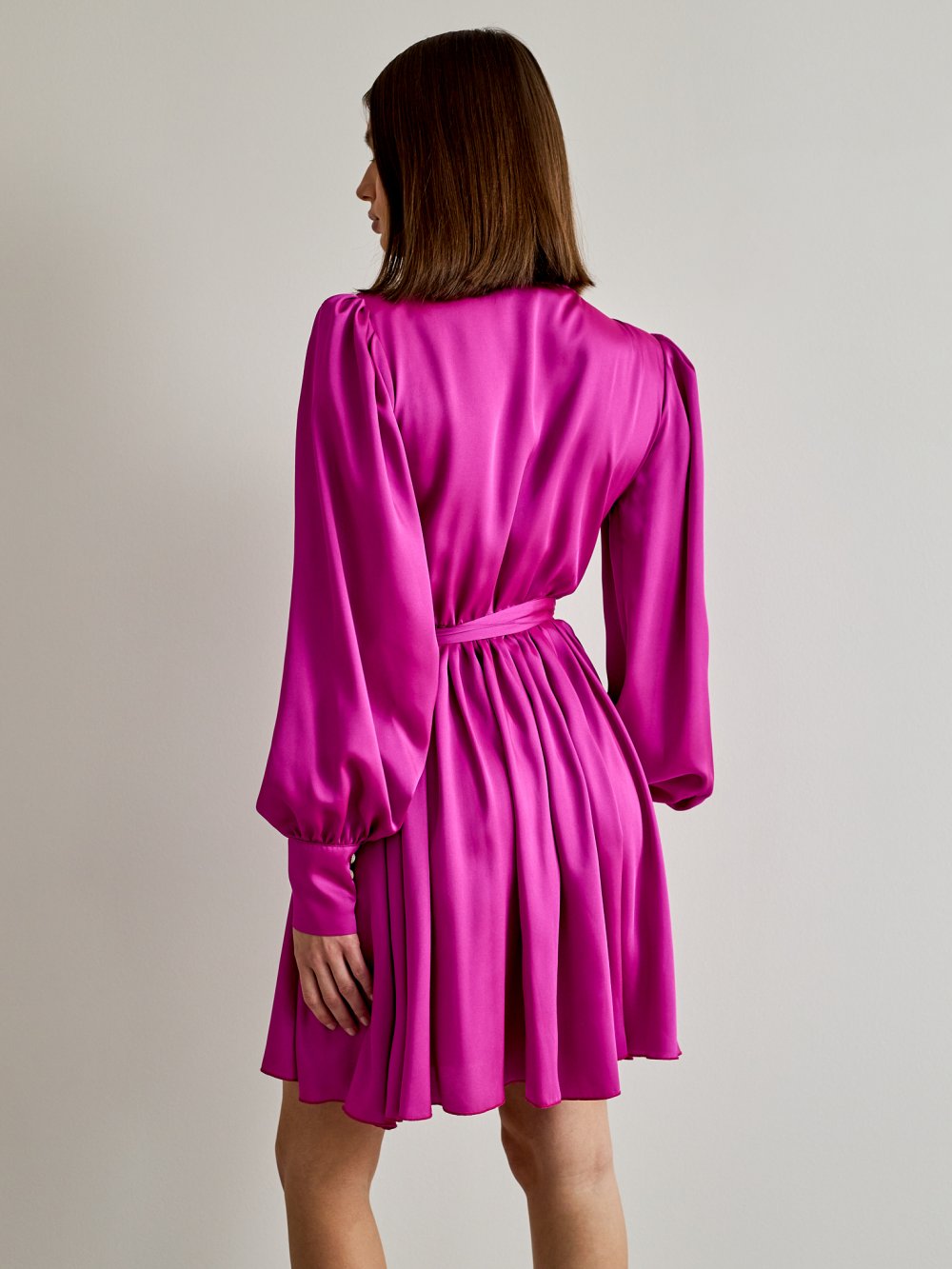Fialovo-ružové šaty Francesca