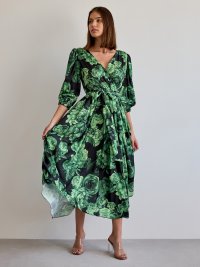 Čierno-zelené šaty Tiffany