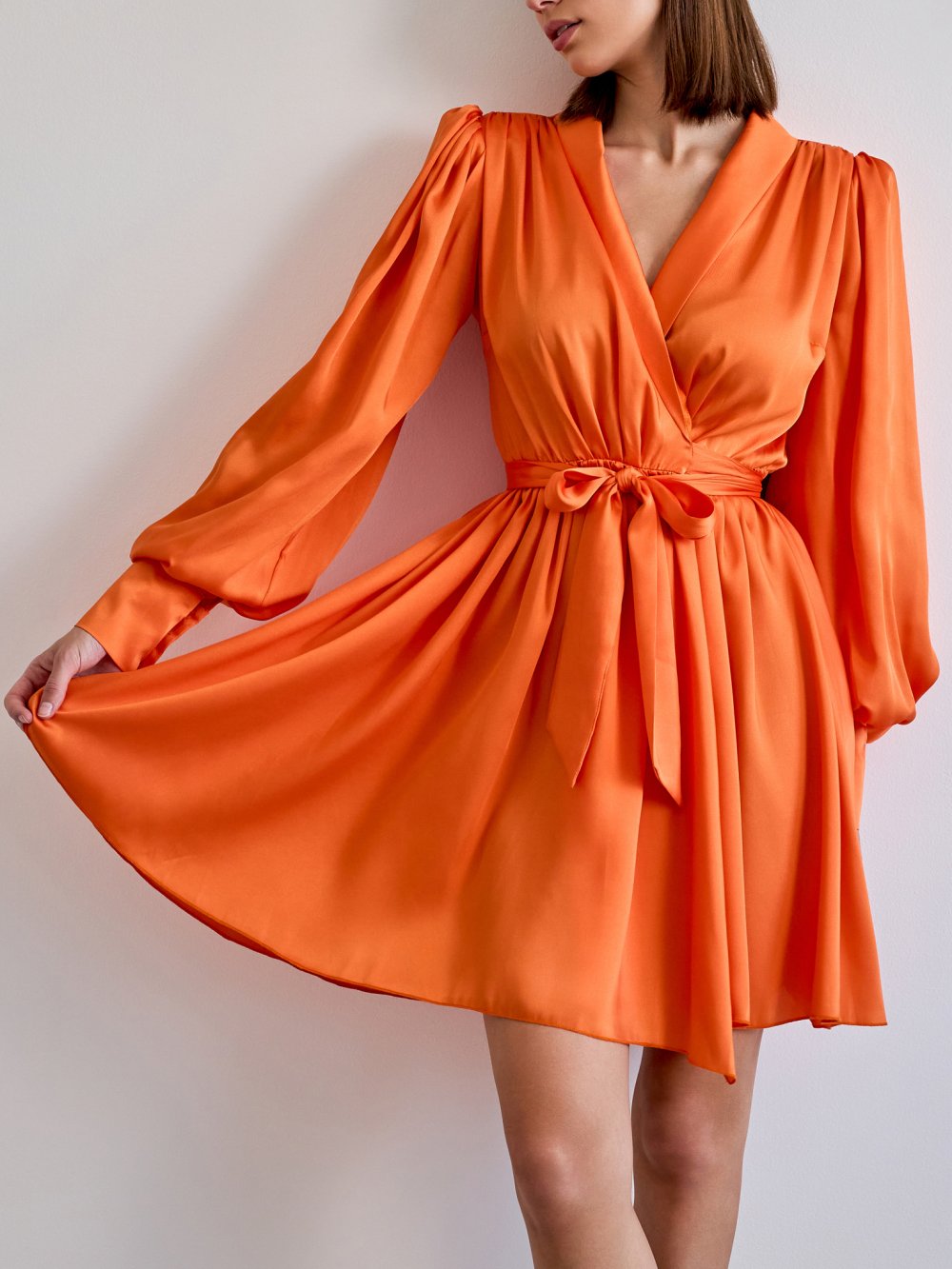Oranžové šaty Francesca