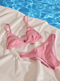 Ružové dvojdielne plavky Saona