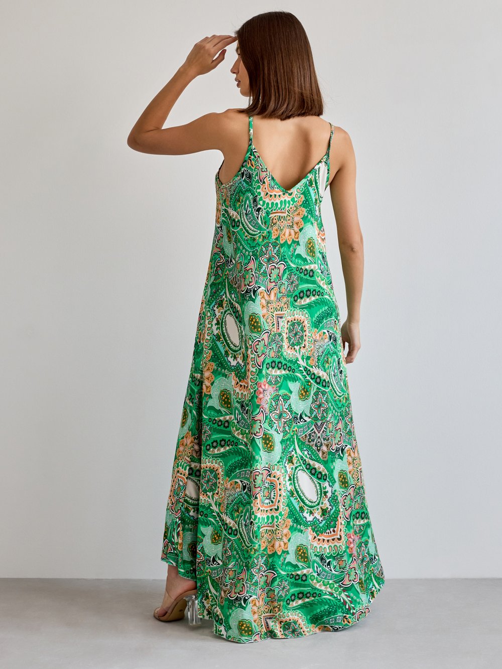 Zelené vzorované šaty Suzette