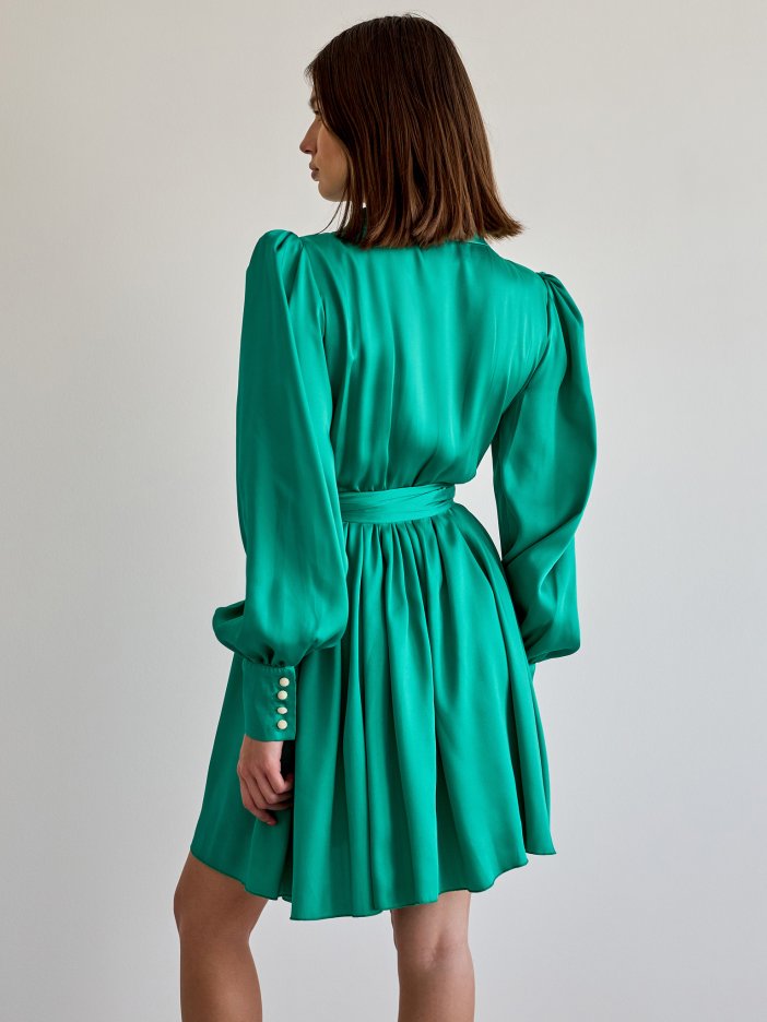 Zeleno-modré šaty Francesca