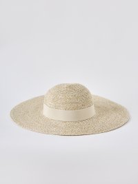 Béžový slamený klobúk Grenn