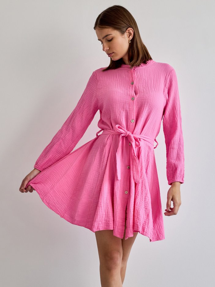 Růžové šaty Laria