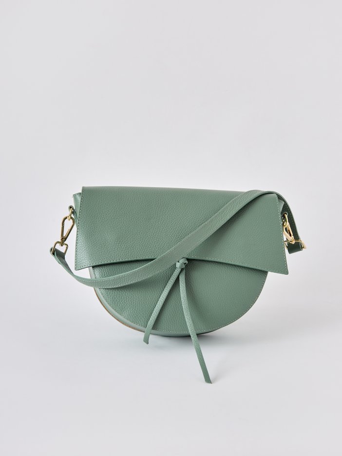 Mint leather handbag Sophia