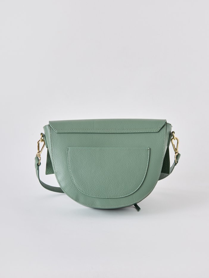 Mint leather handbag Sophia