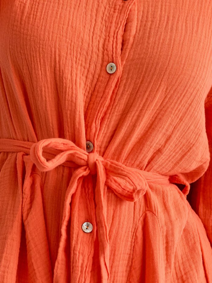 Oranžové šaty Laria