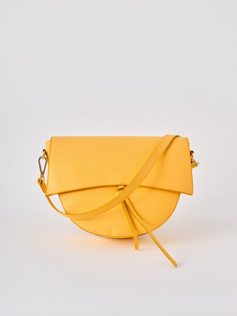 Žlutá kožená kabelka Sophia