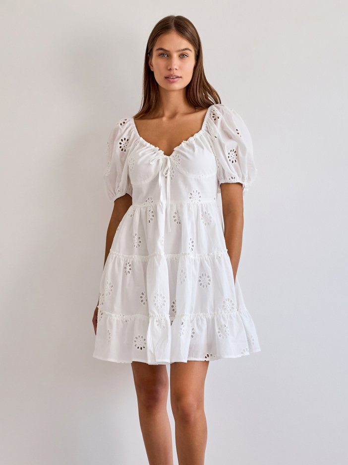 Biele šaty Thira