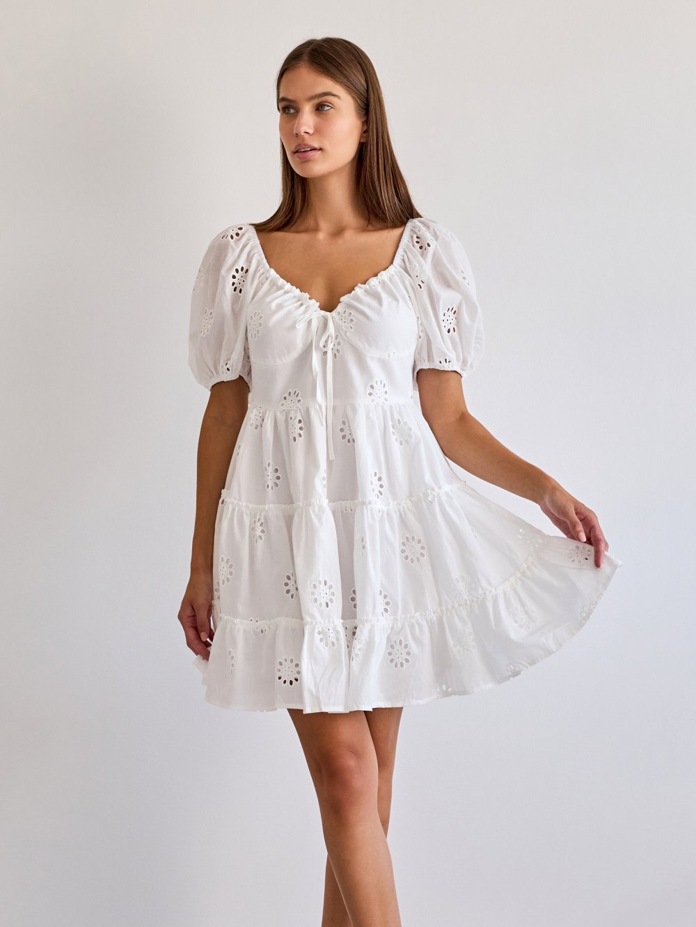 Biele šaty Thira
