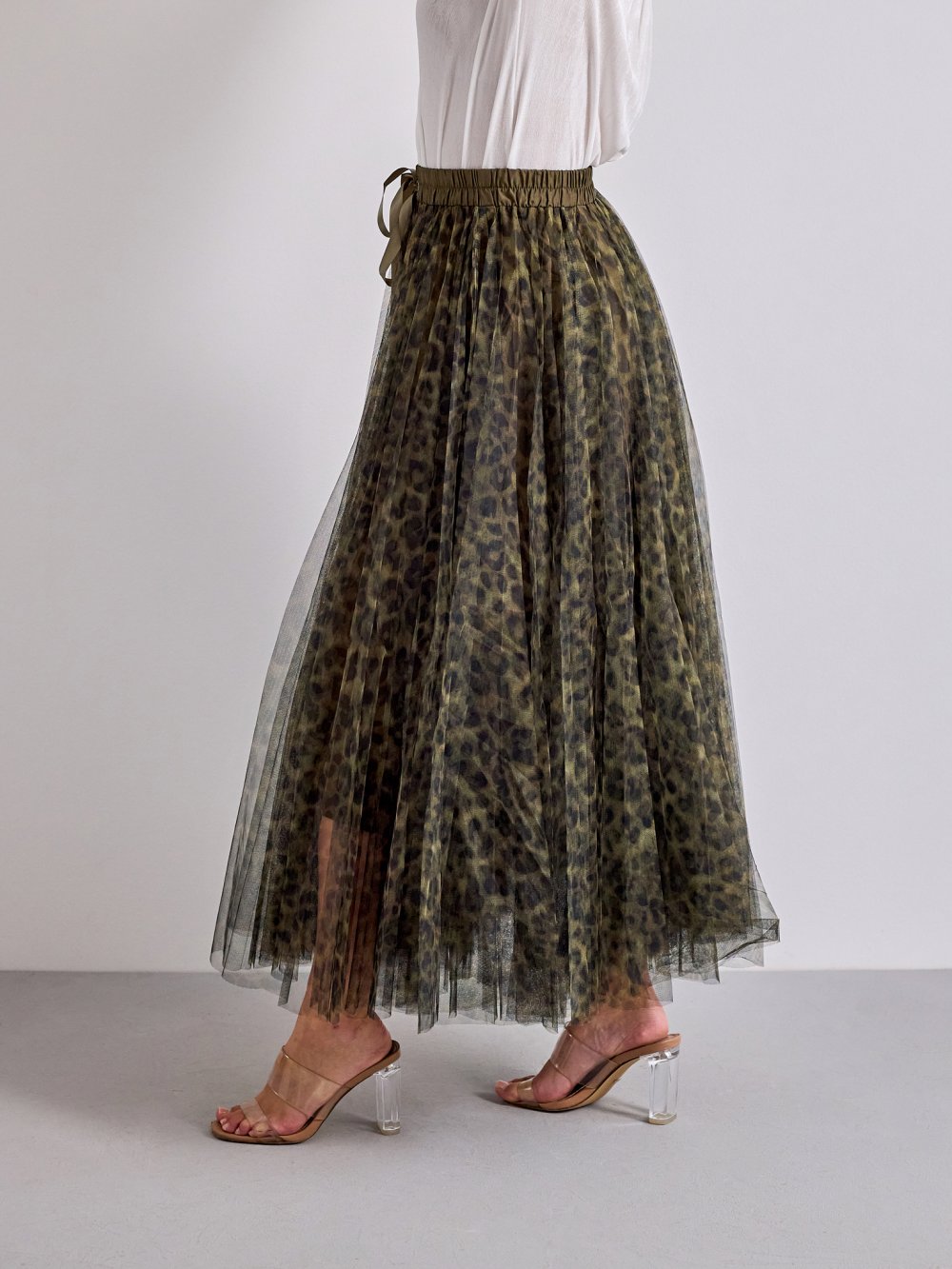 Vzorovaná tylová sukňa Lia