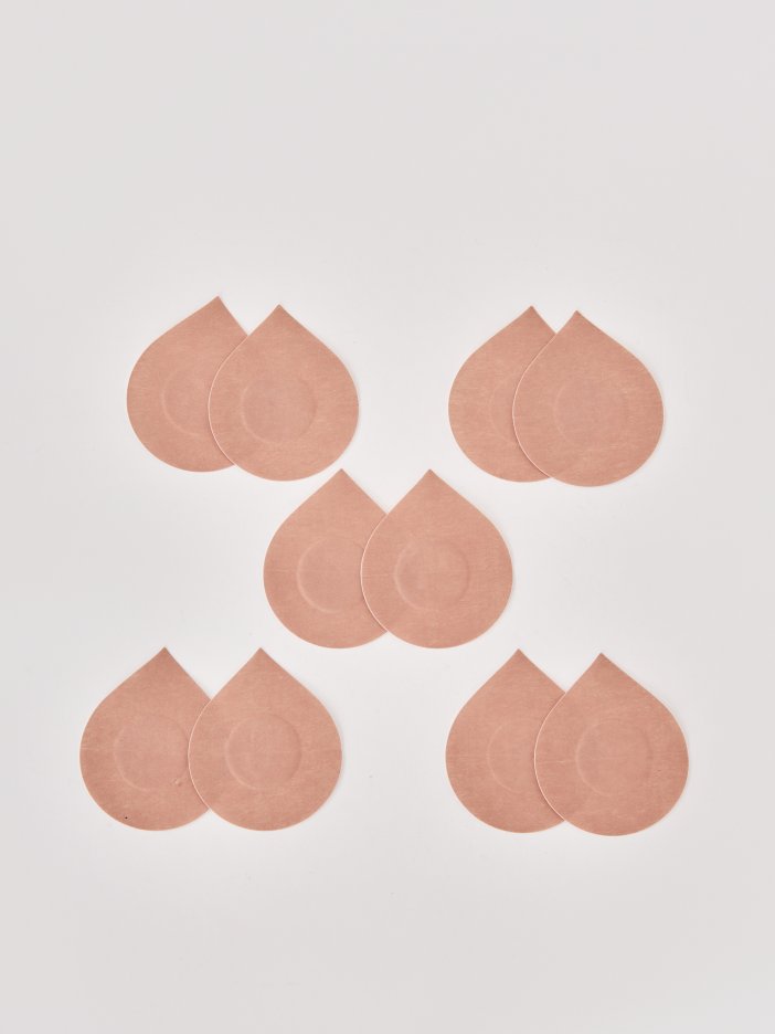 Beige adhesive nipples covers pack