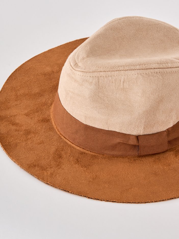 Béžovo-hnedý klobúk Alex