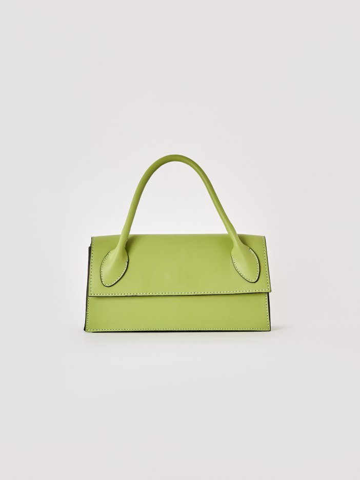 Zelená kožená kabelka Melisa