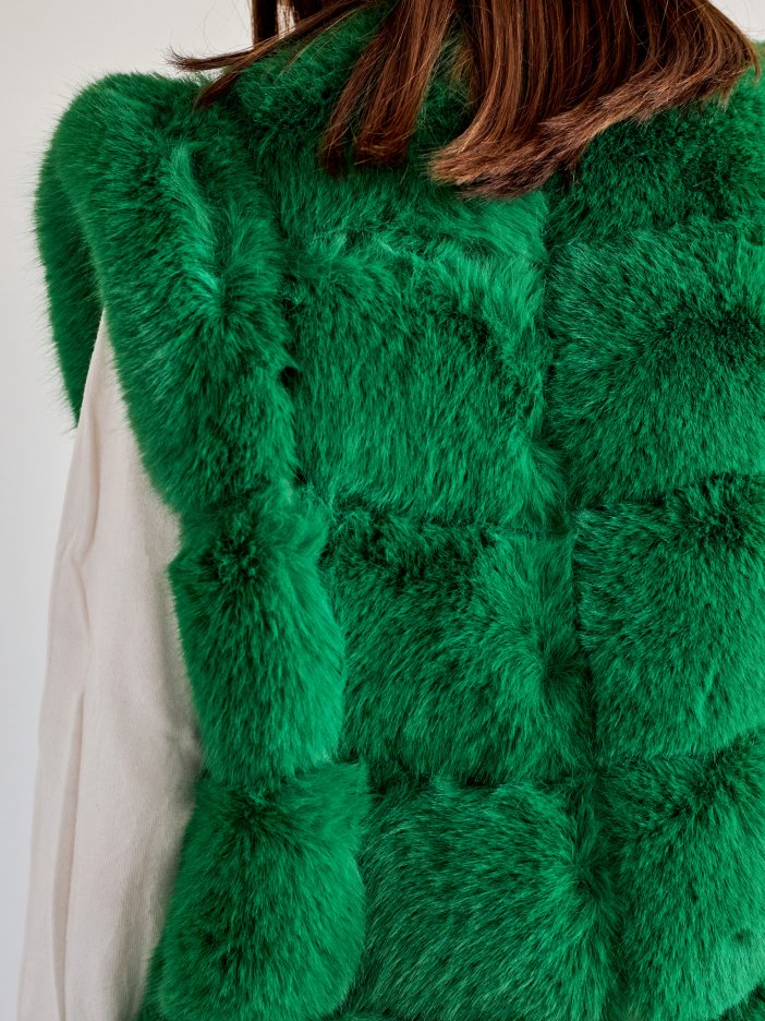 Zelená vesta Ria